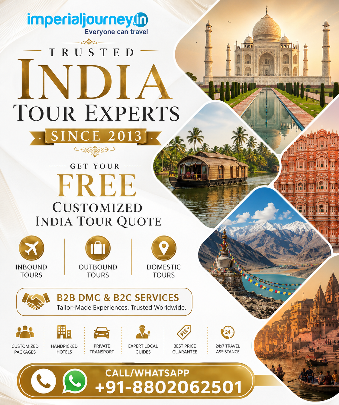Trusted India tour experts and customized India tours